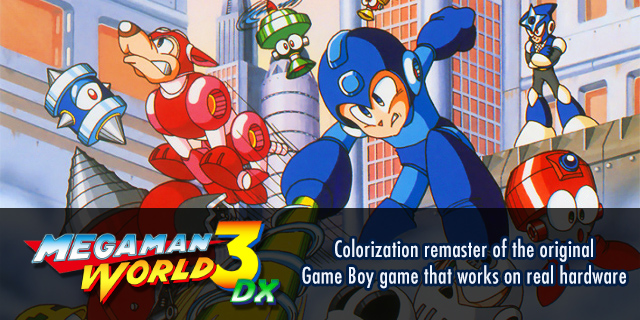 Mega Man World 3 DX - Game Boy colorization remaster